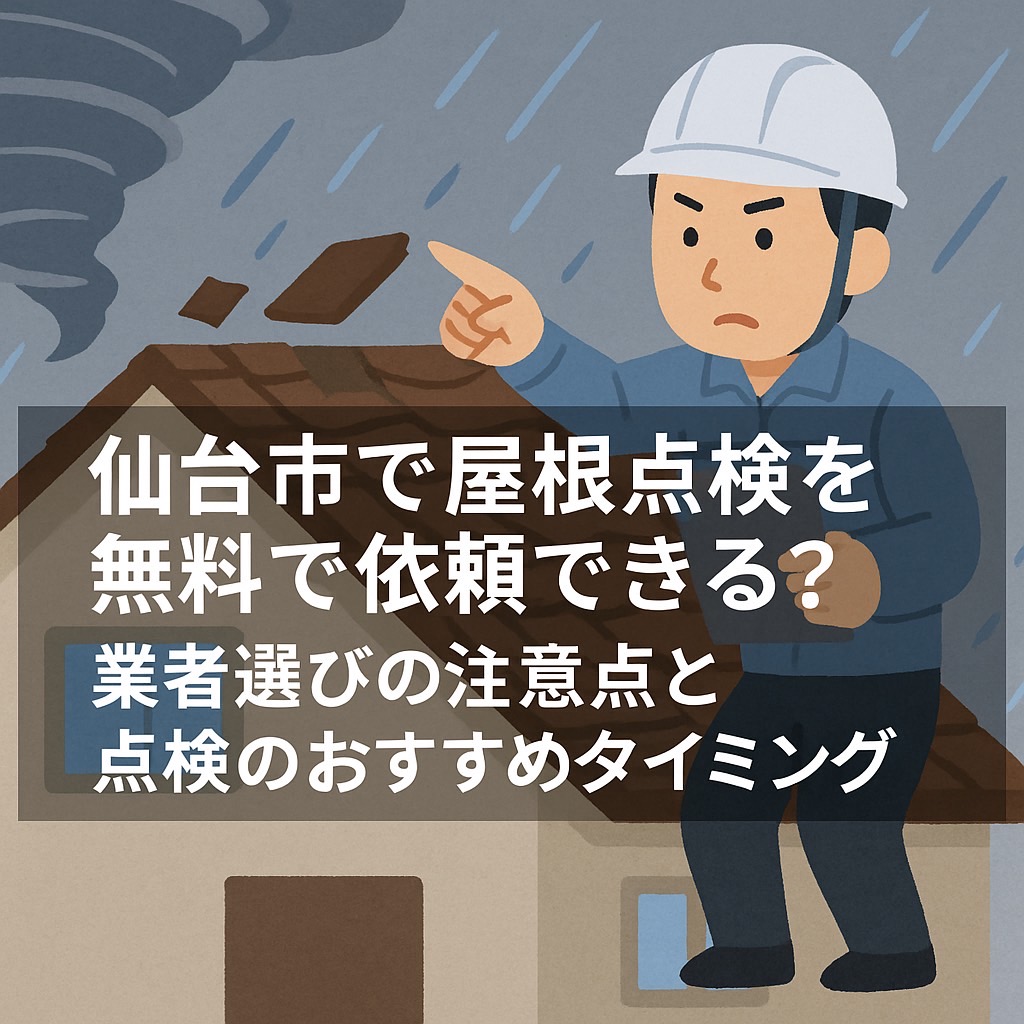 仙台市で屋根点検を無料で依頼できる？費用相場・火災保険活用・業者選び完全ガイドのアイキャッチ画像