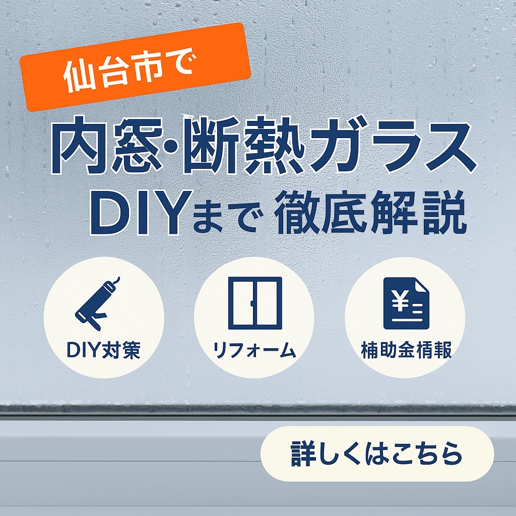 仙台市で窓の結露対策｜内窓・断熱ガラス・DIYから補助金活用まで徹底解説