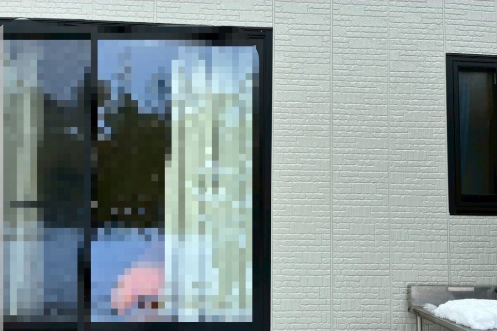 仙台市太白区で防犯カメラ取り付け前の住宅外壁の様子