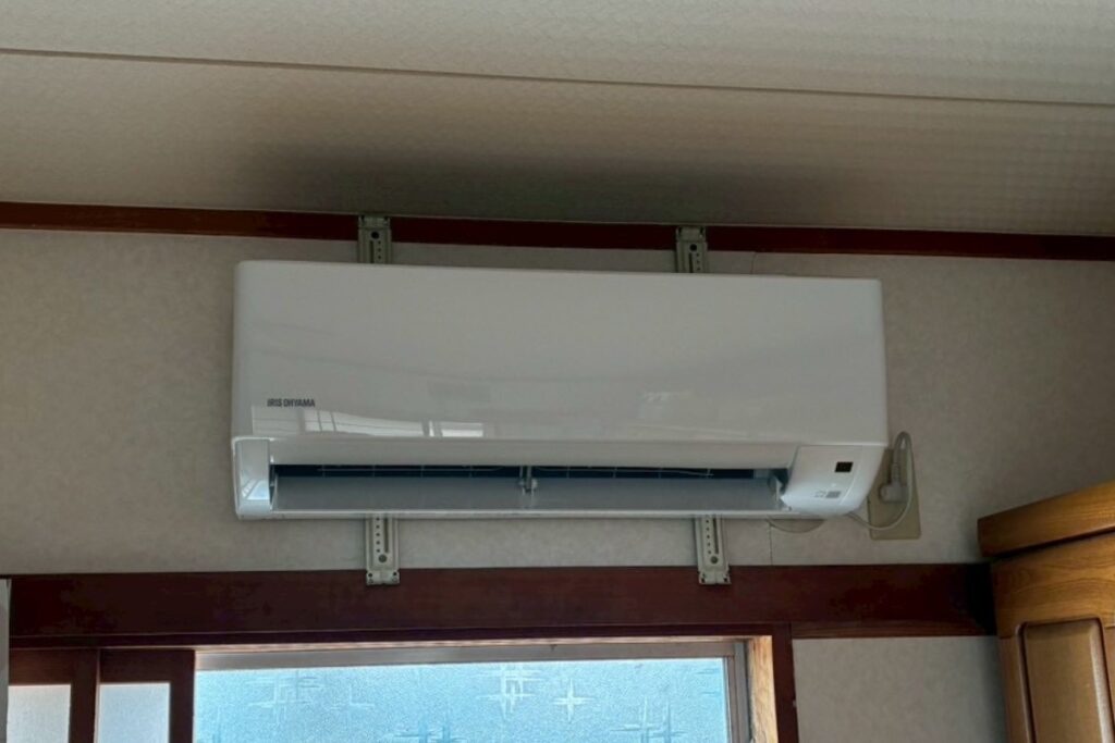 仙台市青葉区で交換後の新しいエアコン室内機