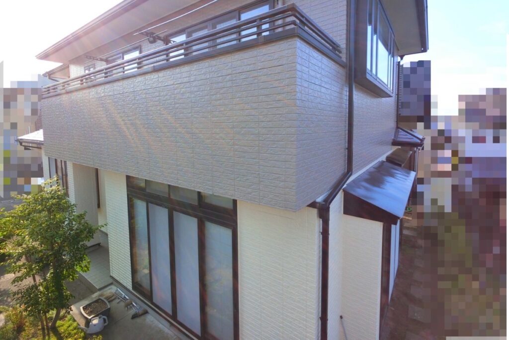 仙台市泉区で施工した外壁塗装工事完了後の住宅外観