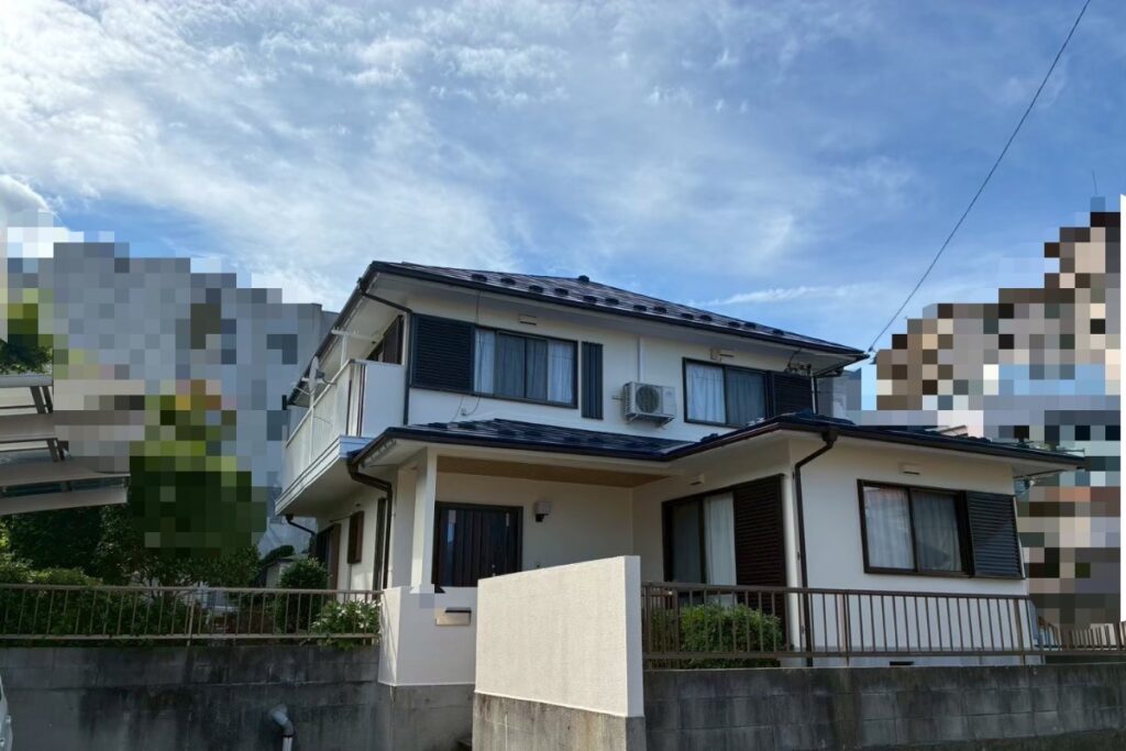 仙台市太白区で外壁塗装・屋根塗装・雨樋交換・防水工事を施工した住宅外観